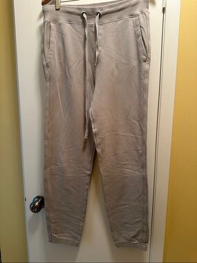 Vince Casual Knit Drawstring Jogger Pants - Taupe